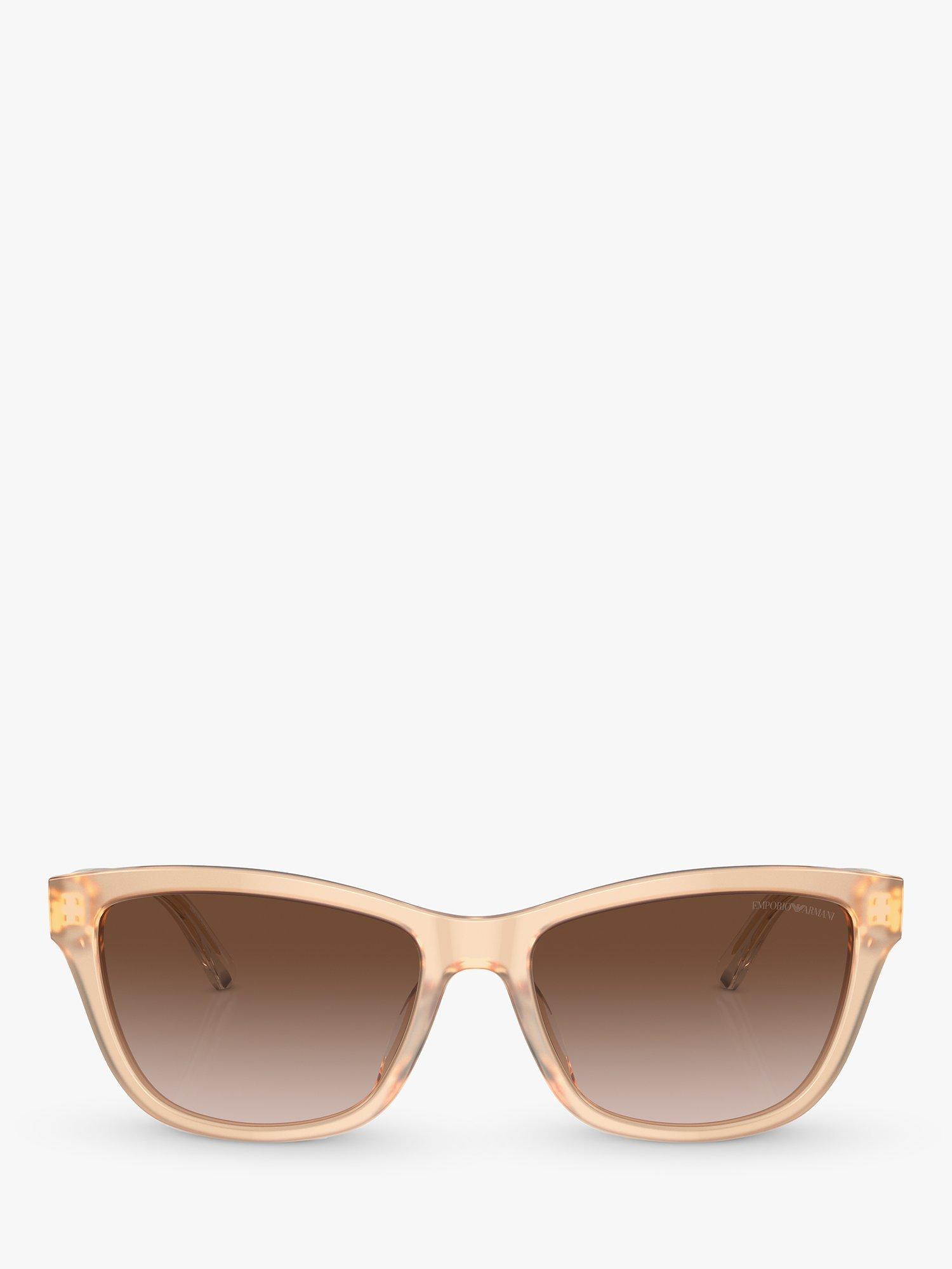 Product image 2 of 5, which shows Emporio Armani EA4227U Women's Square Sunglasses, Opaline Tundra/Brown Gradient