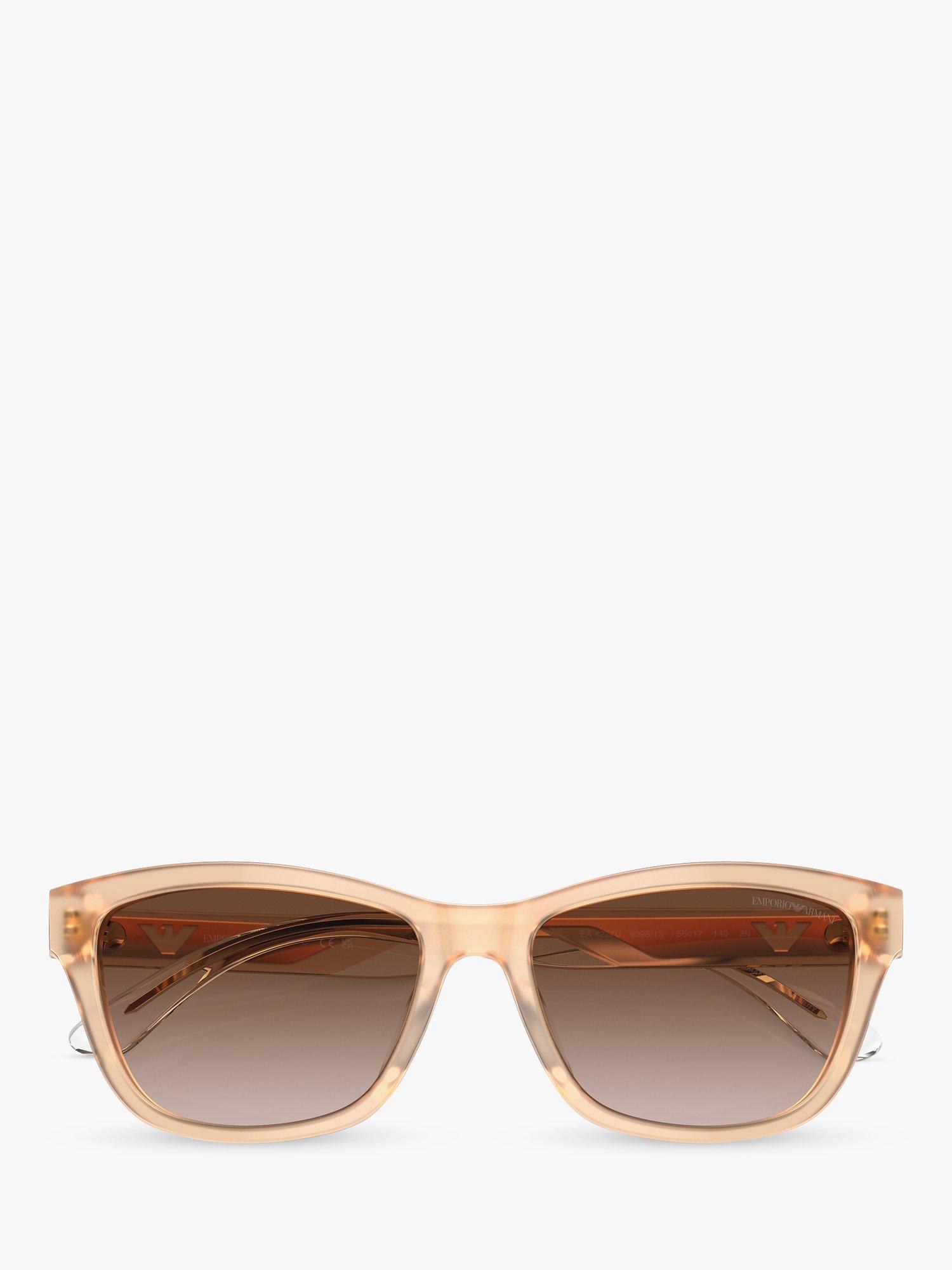 Product image 5 of 5, which shows Emporio Armani EA4227U Women's Square Sunglasses, Opaline Tundra/Brown Gradient