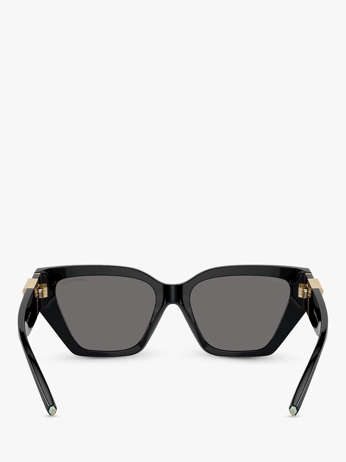 Product image 4 of 5, which shows Tiffany & Co TF4218 Women's Squared Cat Eye Sunglasses, Black