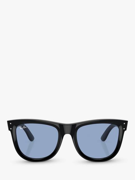 Ray-Ban RBR0502S Unisex Rectangular Sunglasses, Black - view 2, Black