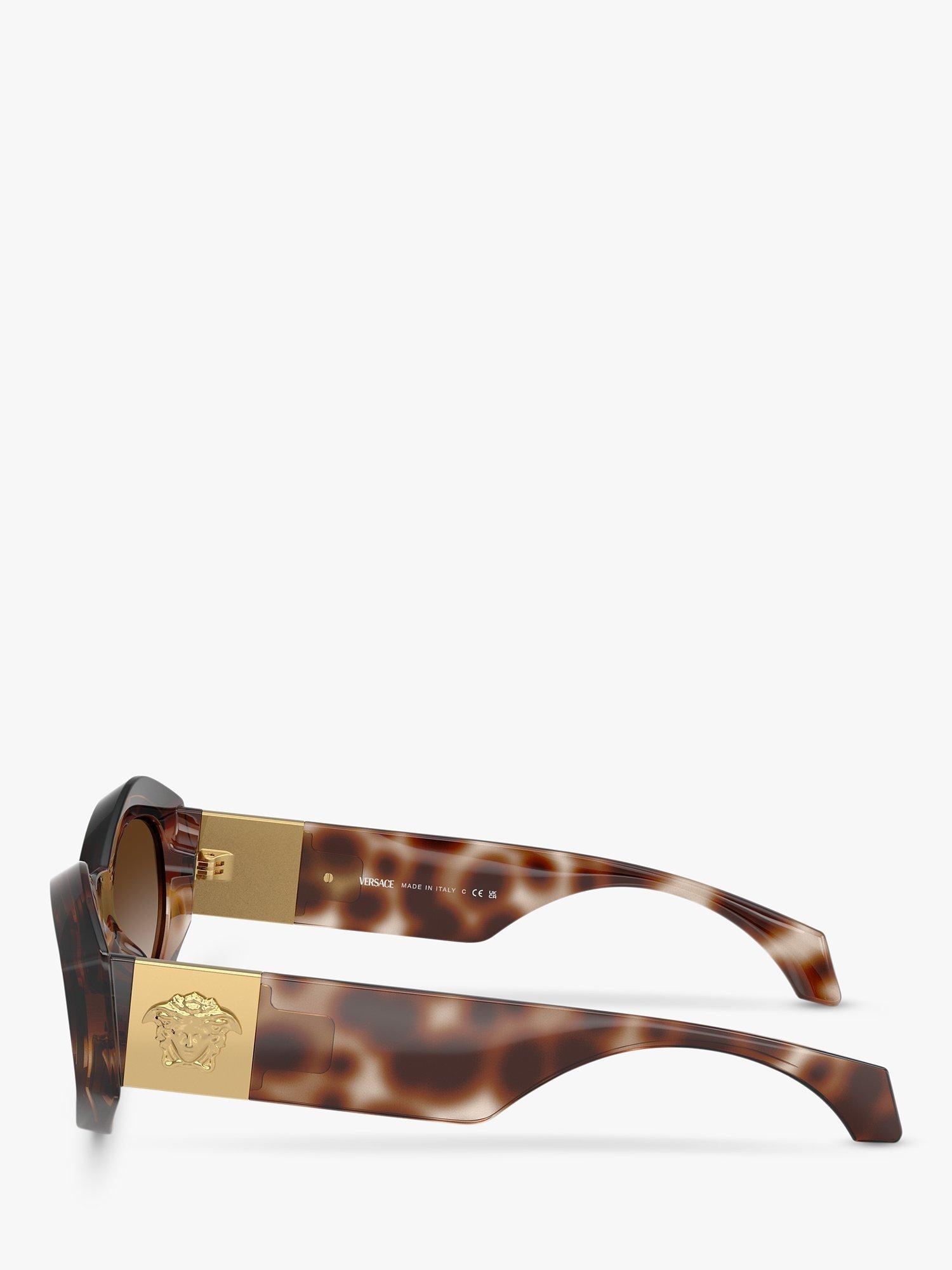 Product image 3 of 5, which shows Versace VE4466U Women's Oval Sunglasses, Havana
