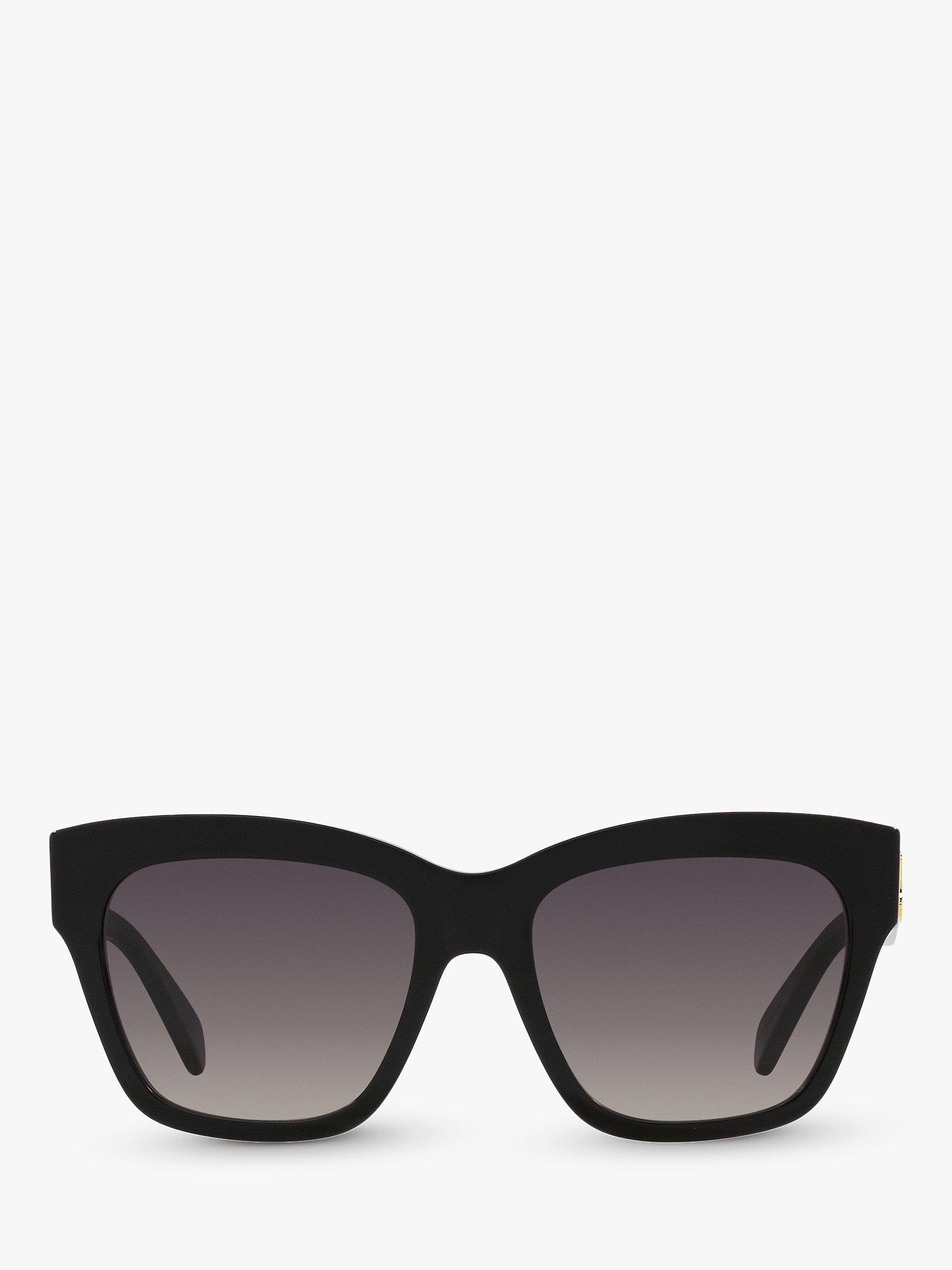 Product image 2 of 4, which shows Celine CL40253I Women's Cat's Eye Sunglasses, Black/Grey Gradient