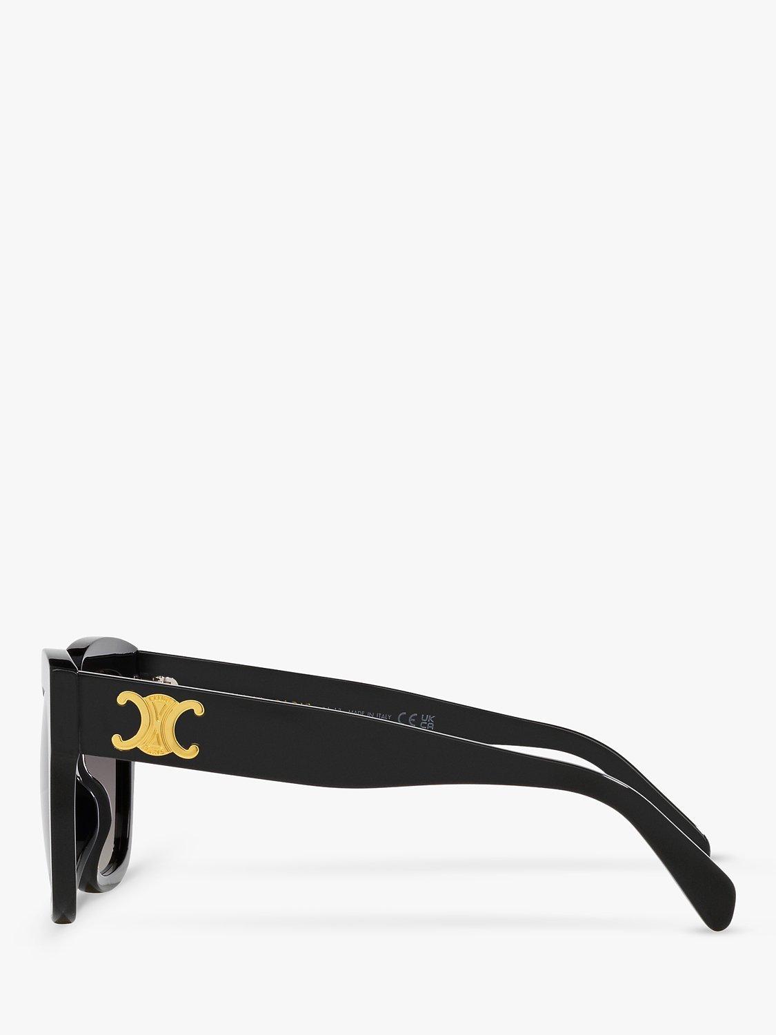 Product image 3 of 4, which shows Celine CL40253I Women's Cat's Eye Sunglasses, Black/Grey Gradient