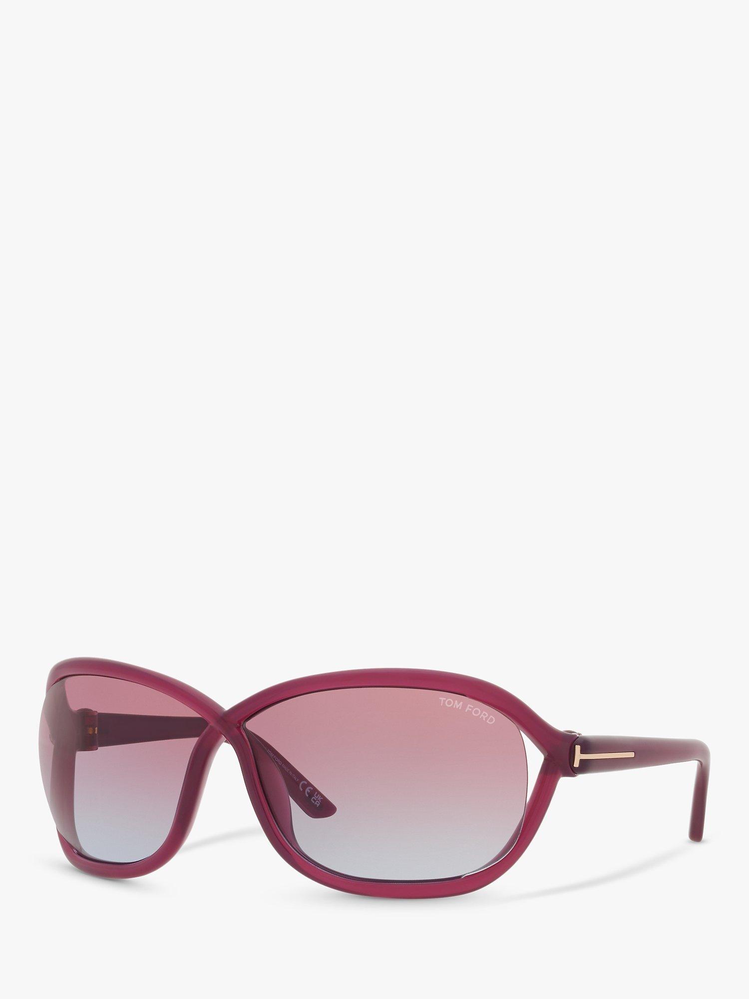 Product image 1 of 5, which shows TOM FORD TR001753 Women's Wrap Sunglasses, Pink