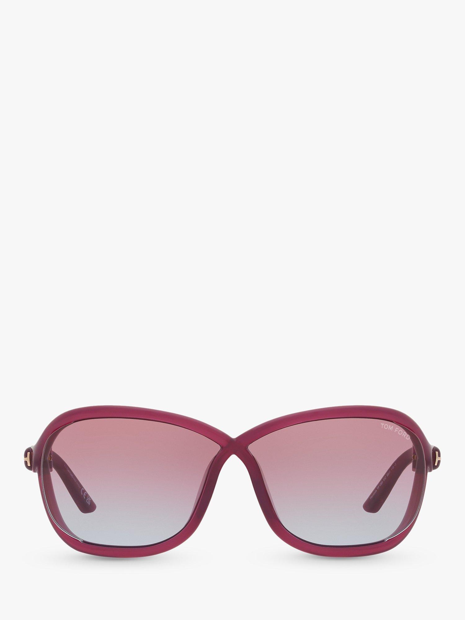 Product image 2 of 5, which shows TOM FORD TR001753 Women's Wrap Sunglasses, Pink