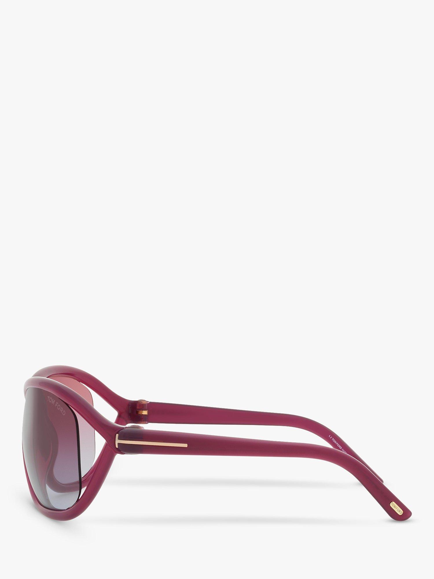 Product image 4 of 5, which shows TOM FORD TR001753 Women's Wrap Sunglasses, Pink