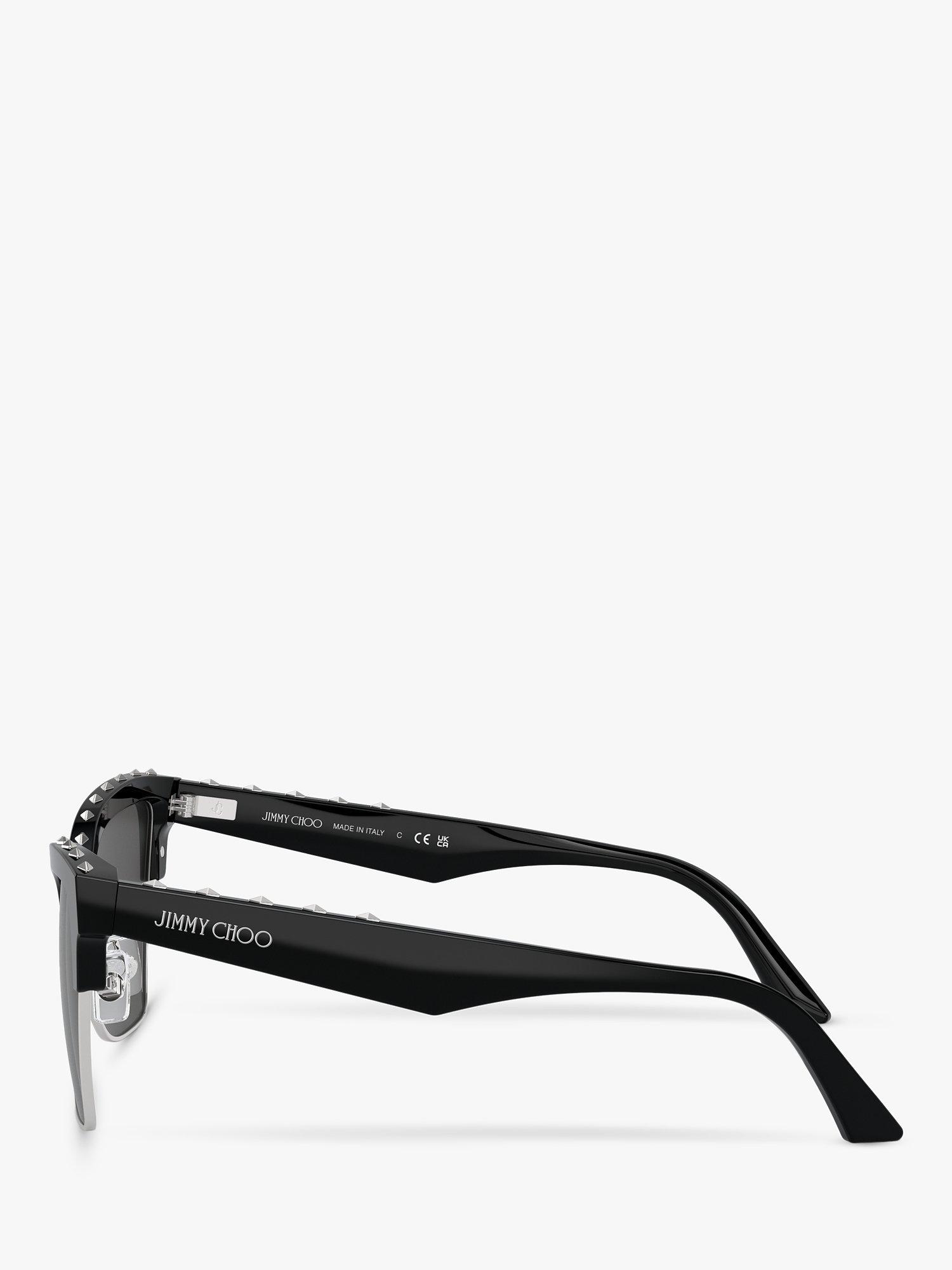 Product image 3 of 5, which shows Jimmy Choo JC5014 Women's Cat's Eye Sunglasses, Black/Grey