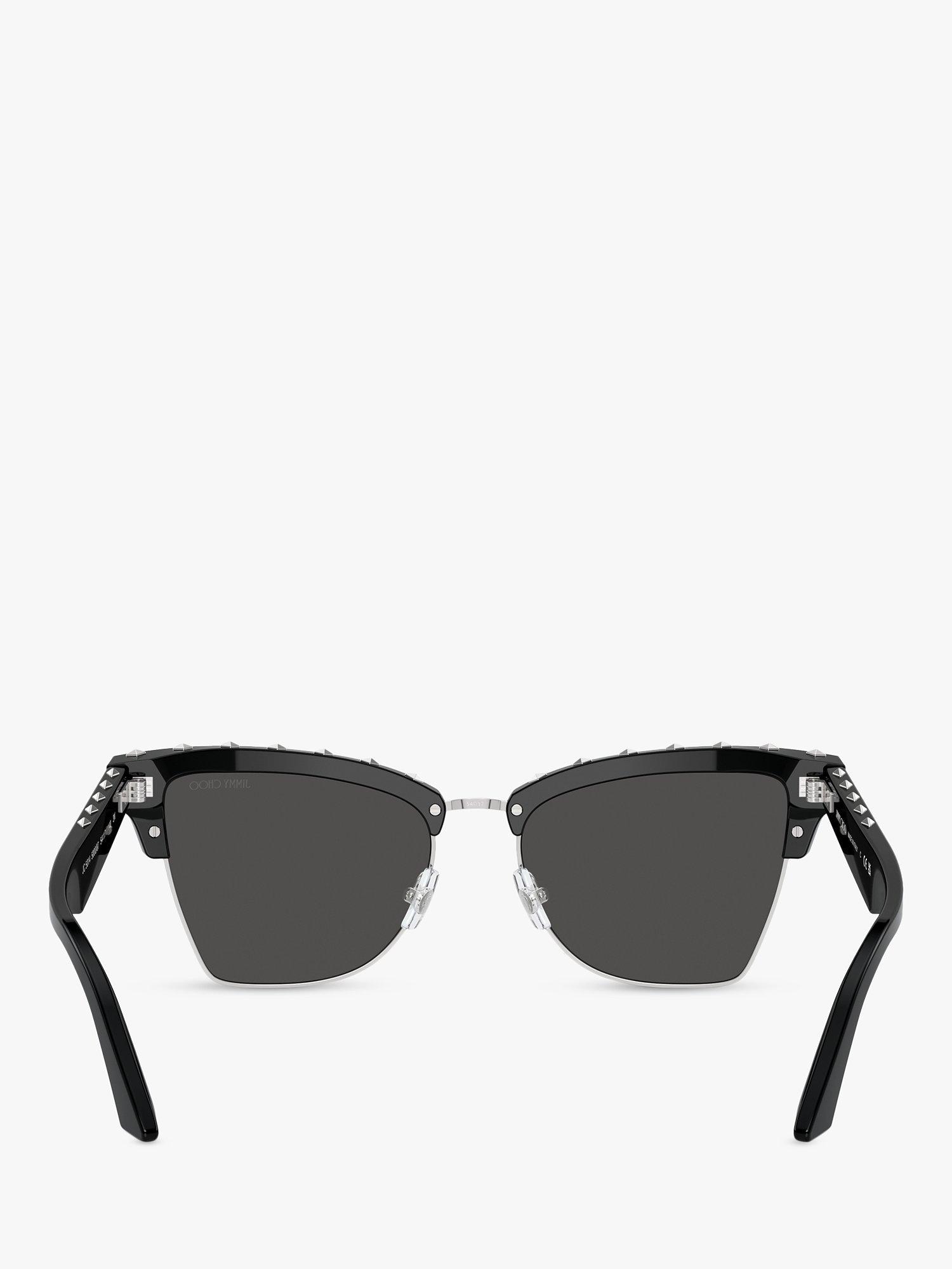 Product image 4 of 5, which shows Jimmy Choo JC5014 Women's Cat's Eye Sunglasses, Black/Grey