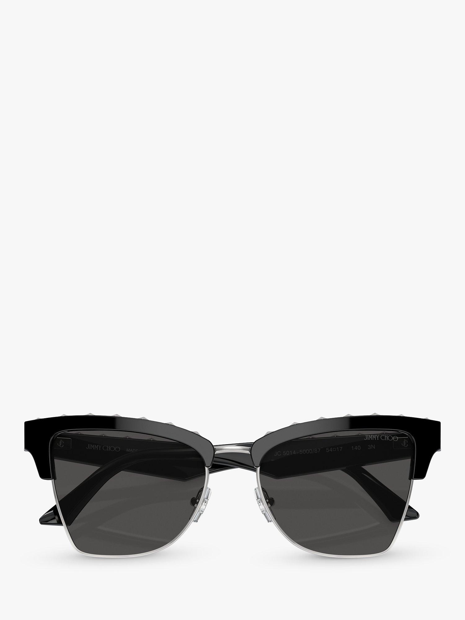 Product image 5 of 5, which shows Jimmy Choo JC5014 Women's Cat's Eye Sunglasses, Black/Grey