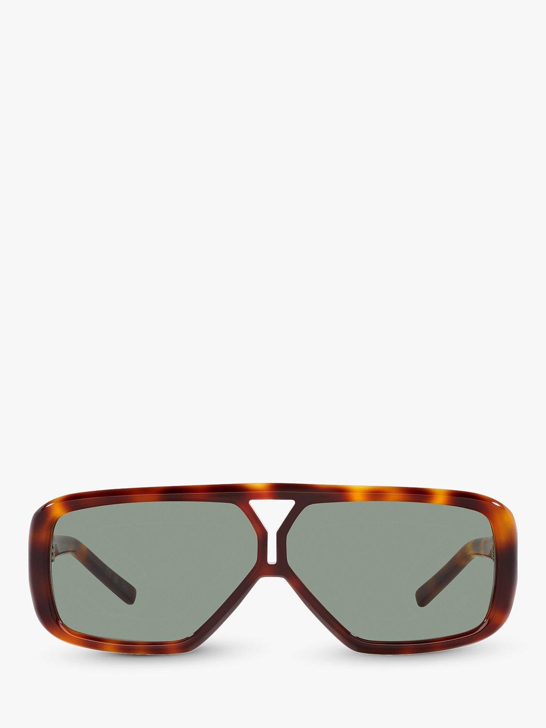 Product image 2 of 4, which shows Yves Saint Laurent YS000434 Women's Wrap Sunglasses, Havana/Green