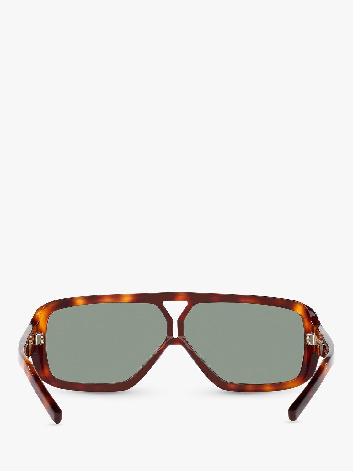 Product image 4 of 4, which shows Yves Saint Laurent YS000434 Women's Wrap Sunglasses, Havana/Green
