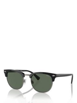 Polo Ralph Lauren PH4217 Men's Oval Sunglasses, Shiny Black/Grey