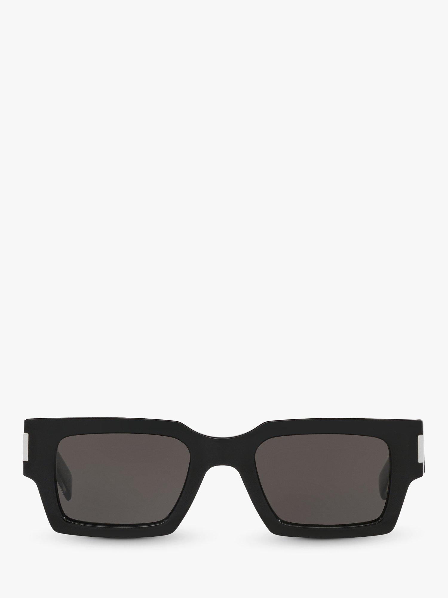Product image 2 of 4, which shows Yves Saint Laurent YS000468 Unisex Square Sunglasses, Black/Grey