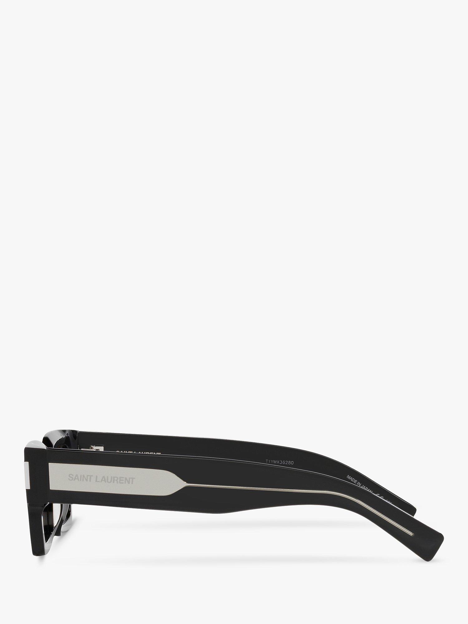 Product image 3 of 4, which shows Yves Saint Laurent YS000468 Unisex Square Sunglasses, Black/Grey