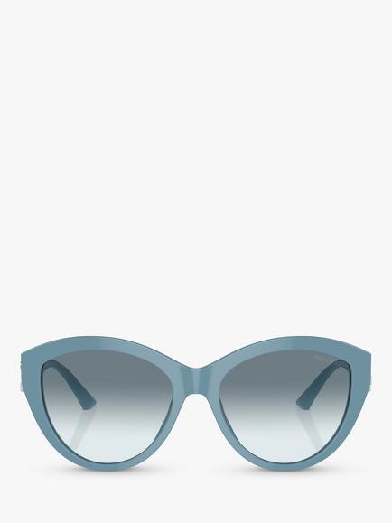 Jimmy Choo JC5007 Women's Cat's Eye Sunglasses, Blue - view 2, Blue