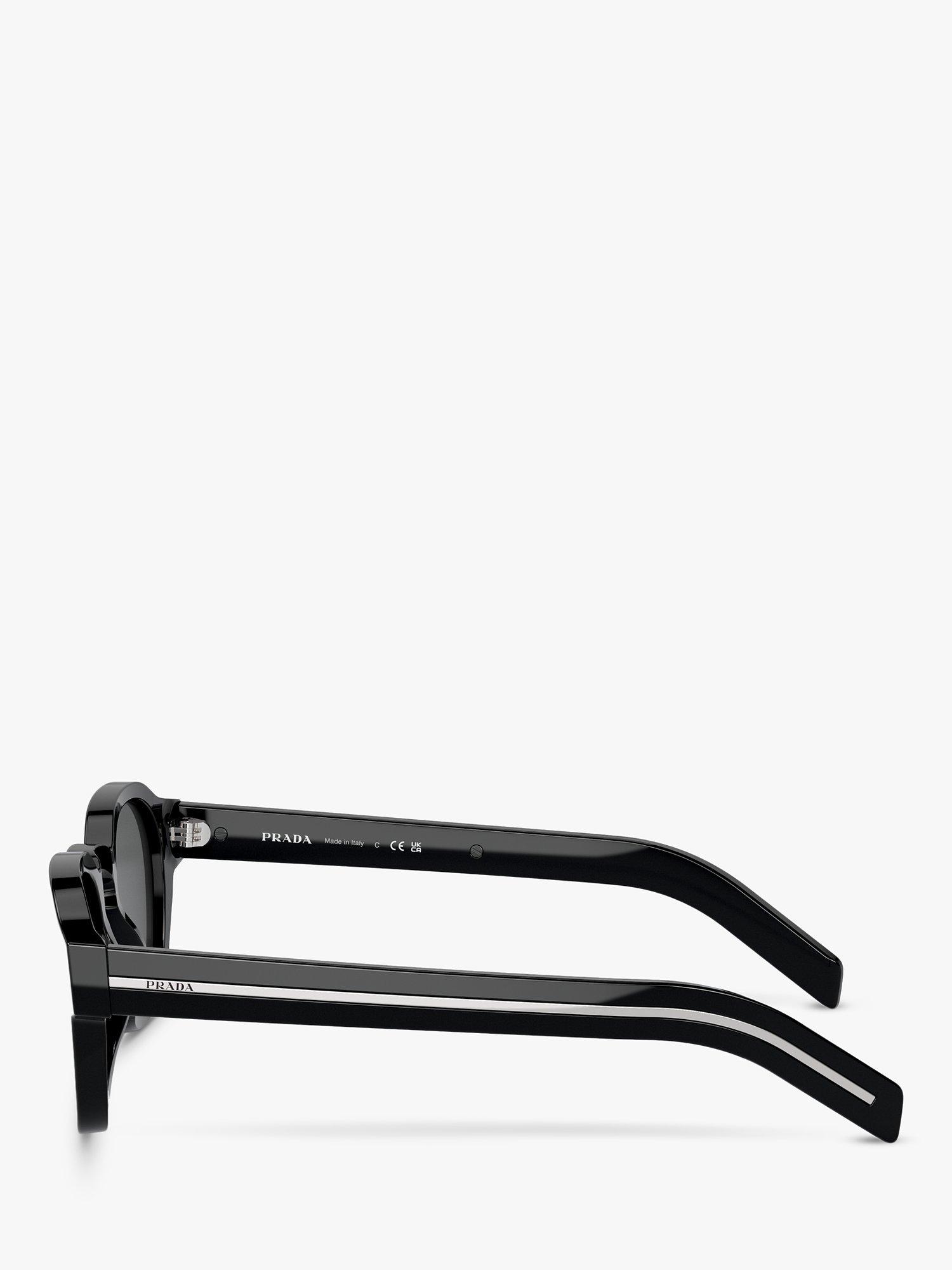 Product image 3 of 5, which shows Prada PR A16S Men's Phantos Sunglasses, Black/Grey