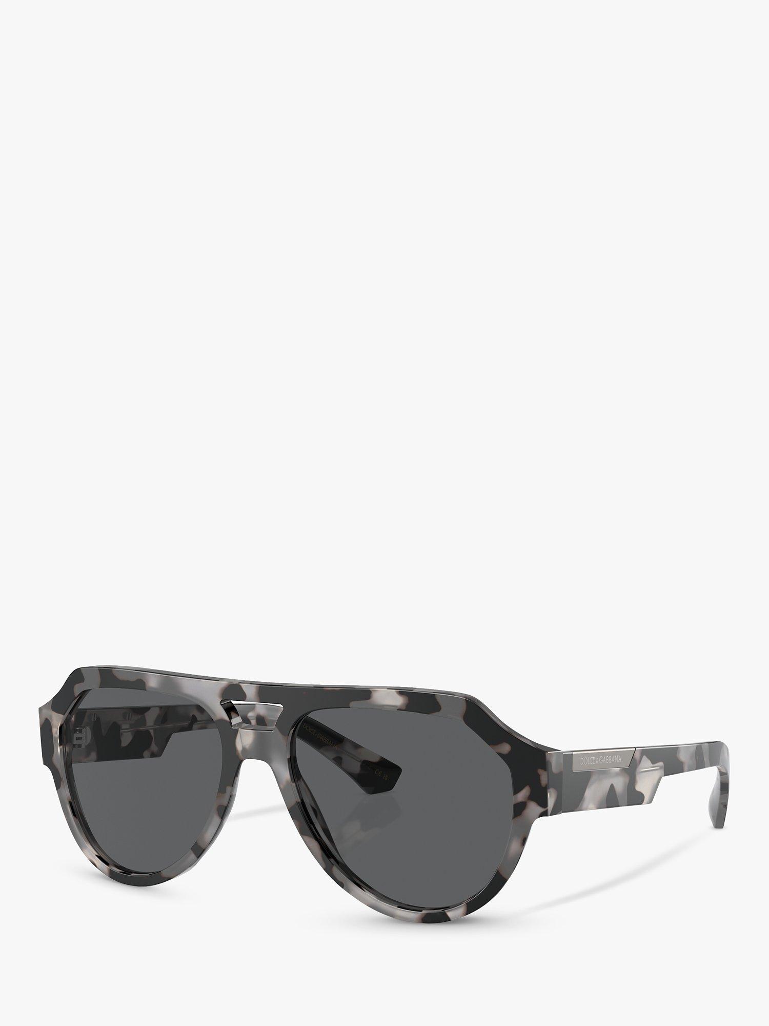 Dolce & Gabbana DG4466 Unisex Aviator Sunglasses, Havana Grey