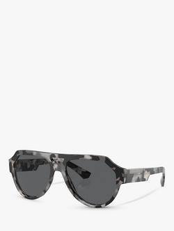 Dolce & Gabbana DG4466 Unisex Aviator Sunglasses, Havana Grey, Havana Grey