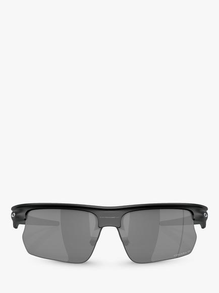 Oakley OO9400 Men's Polarised Rectangular Sunglasses, Matte Black - view 2, Matte Black