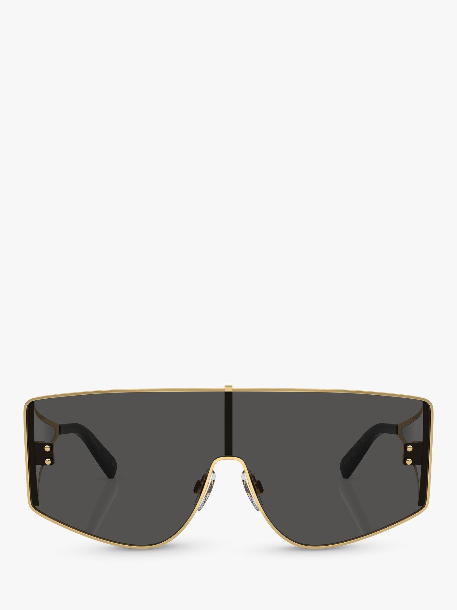 Product image 2 of 5, which shows Dolce & Gabbana DG2305 Men's Irregular Sunglasses, Gold/Black
