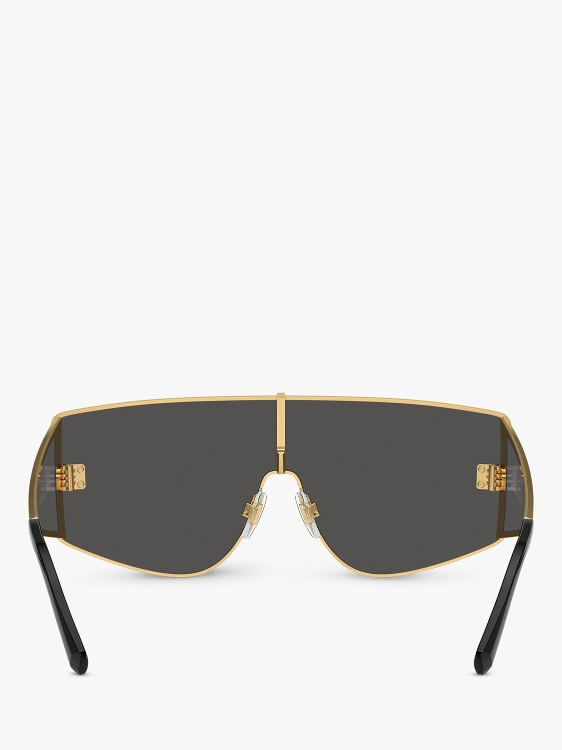 Product image 4 of 5, which shows Dolce & Gabbana DG2305 Men's Irregular Sunglasses, Gold/Black