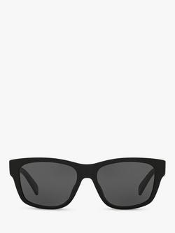 Celine CL40249U Men's Rectangular Sunglasses - view 2, Shiny Black/Grey