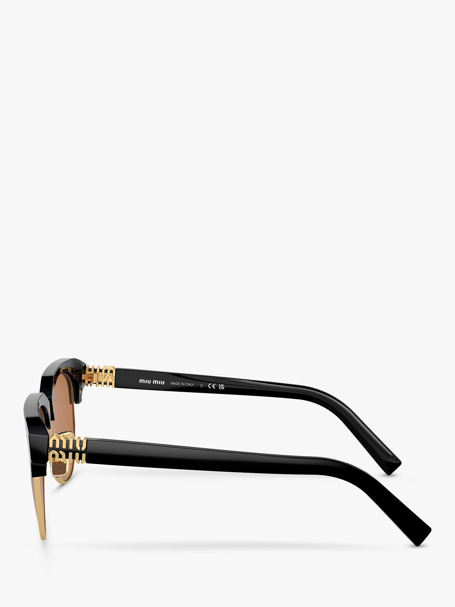 Product image 3 of 5, which shows Miu Miu MU09ZS Women's Sunglasses, Black