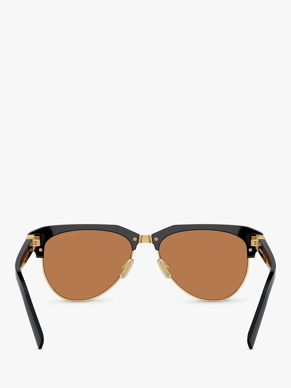 Product image 4 of 5, which shows Miu Miu MU09ZS Women's Sunglasses, Black