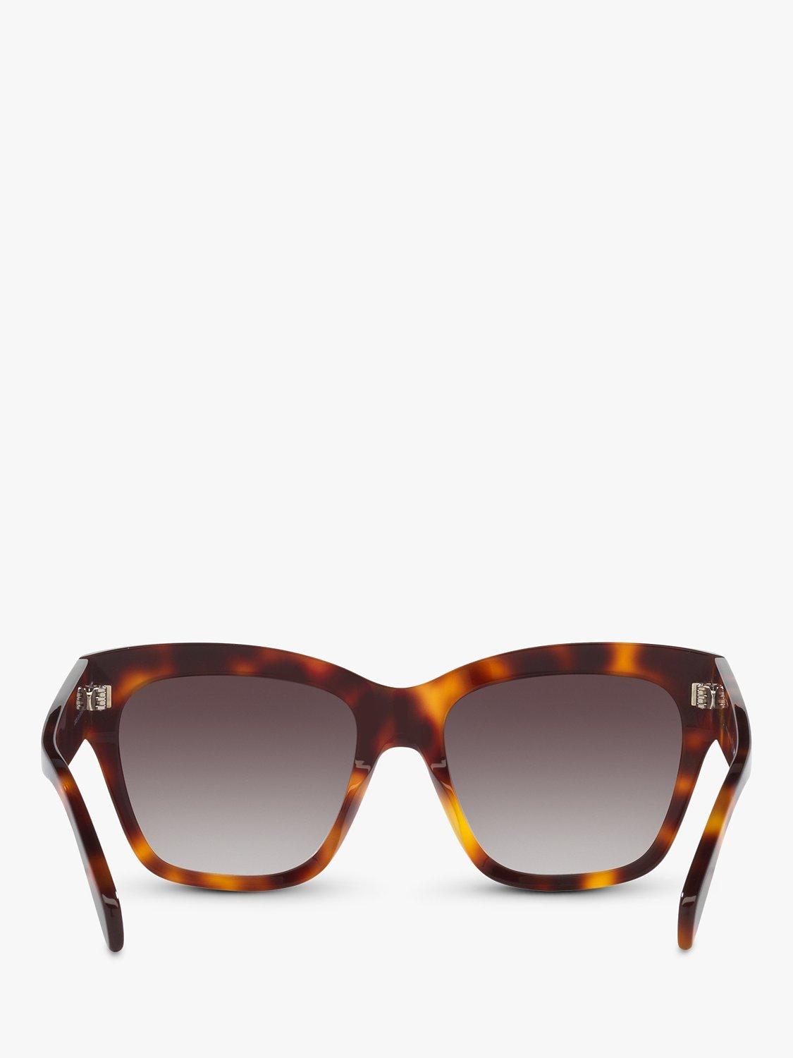 Product image 4 of 4, which shows Celine CL40253I Women's Cat's Eye Sunglasses, Tortoise/Brown Gradient