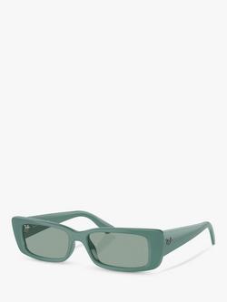Ray-Ban RB4425 Unisex Rectangular Sunglasses, Algae Green