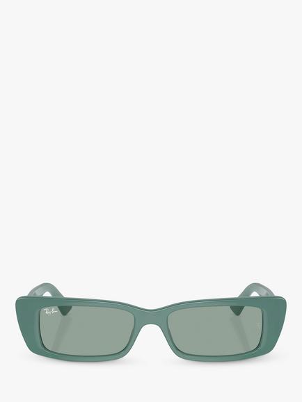 Ray-Ban RB4425 Unisex Rectangular Sunglasses - view 2, Algae Green
