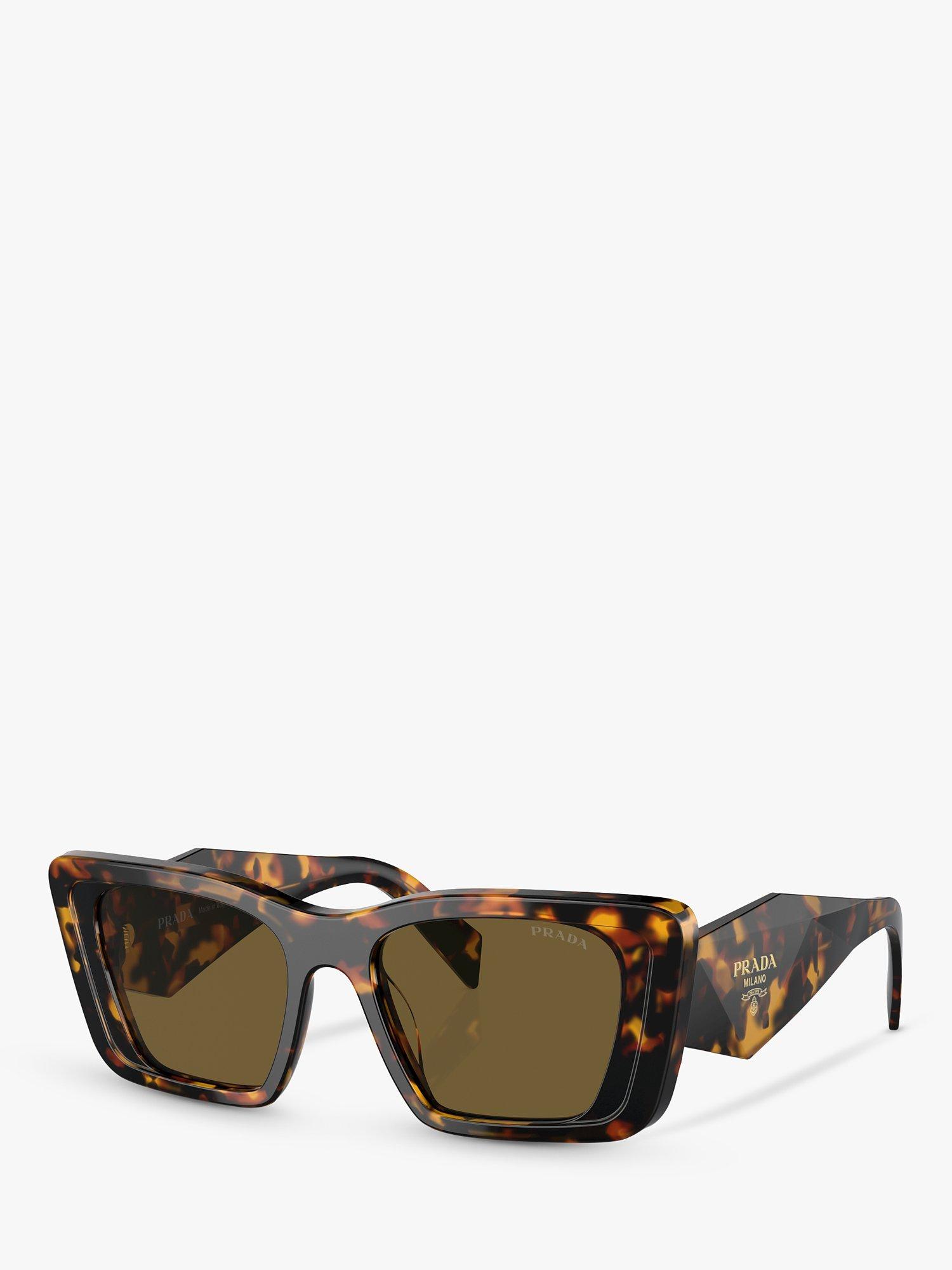 Prada PR 08YS Women's Butterfly Sunglasses, Honey Tortoise/Brown