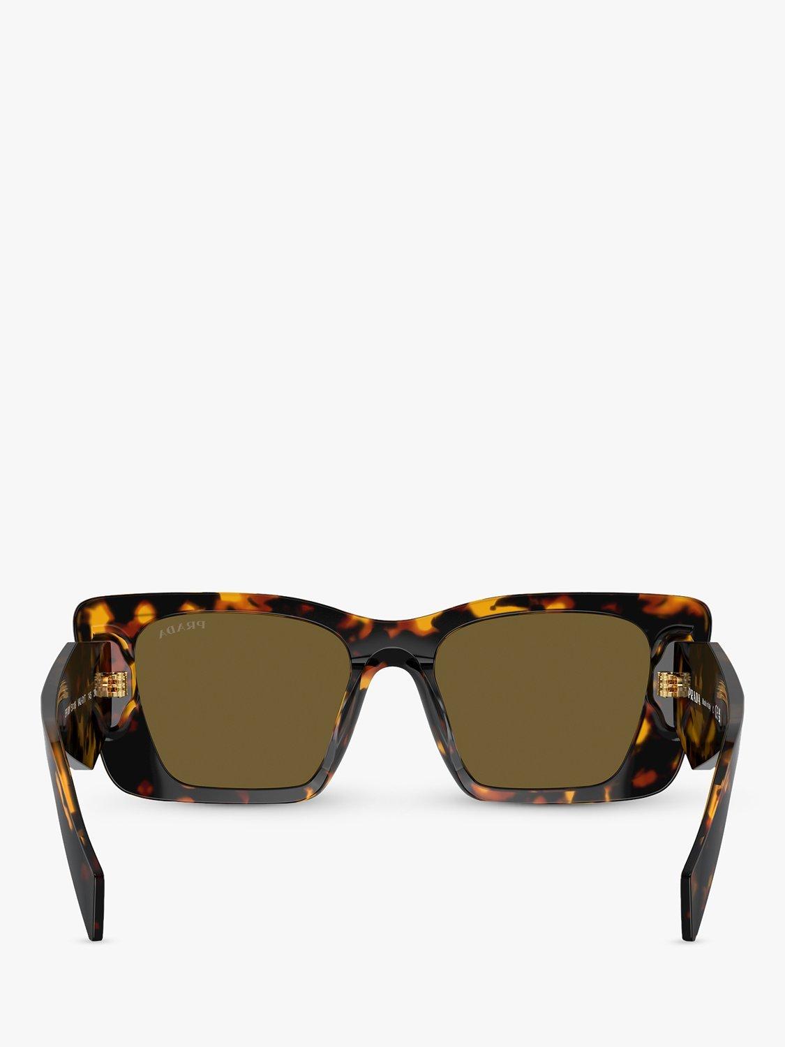 Prada PR 08YS Women's Butterfly Sunglasses, Honey Tortoise/Brown