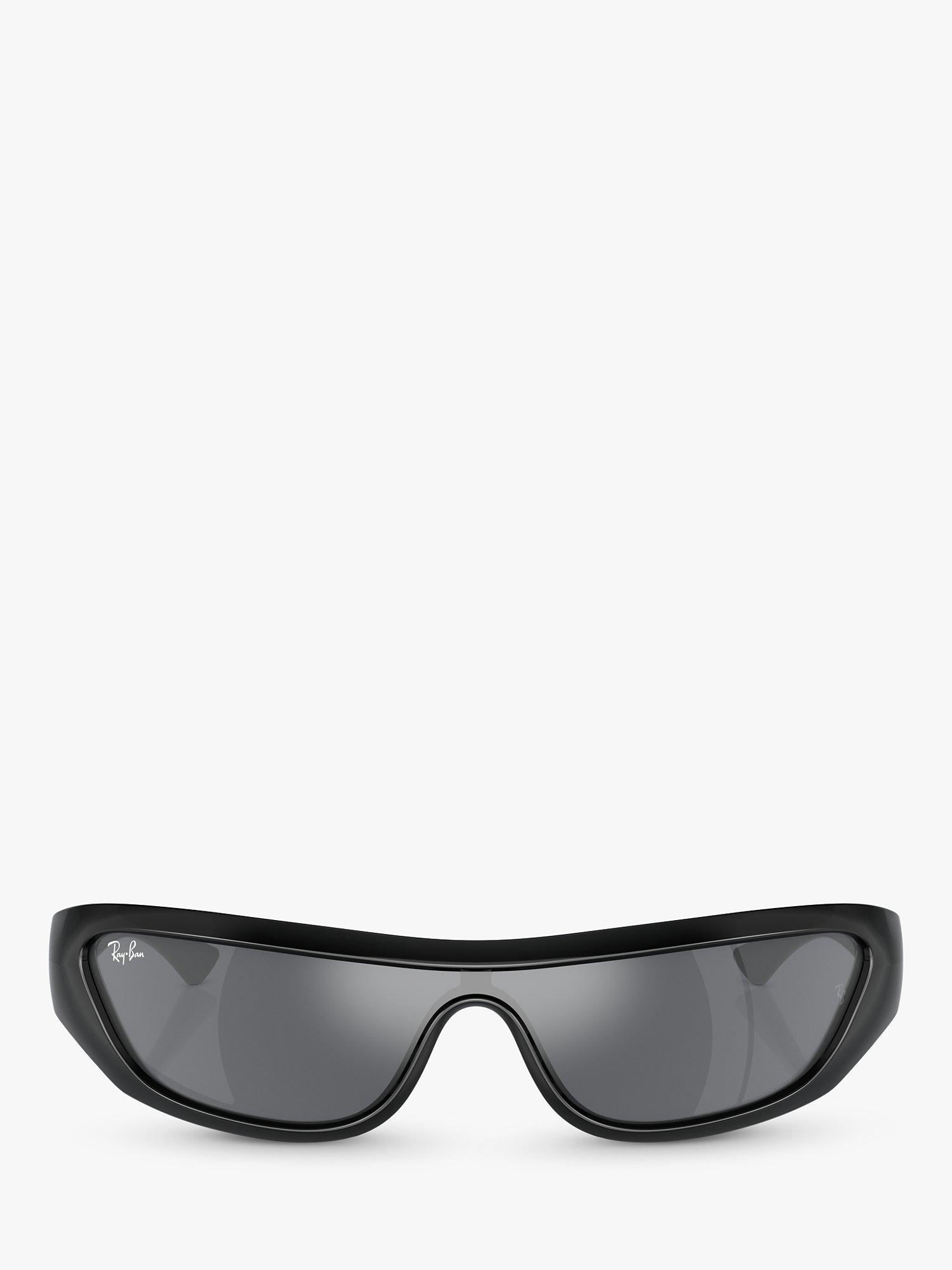 Product image 2 of 6, which shows Ray-Ban RB4431 Unisex Xan Wrap Sunglasses, Black/Grey