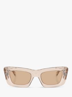 Prada PR 13ZS Women's Cat's Eye Sunglasses, Crystal Beige/Brown - view 2, Crystal Beige/Brown