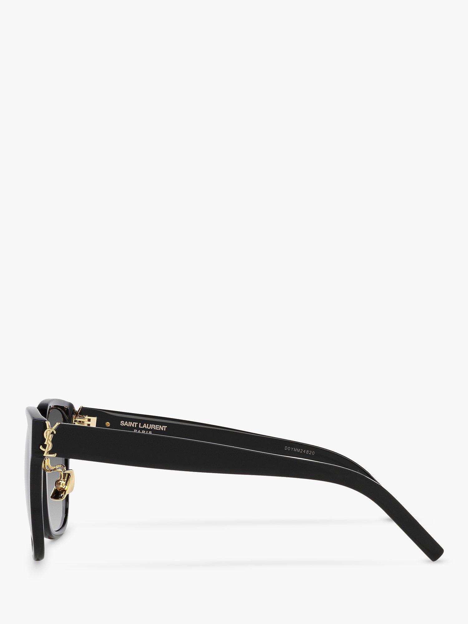 Product image 3 of 4, which shows Yves Saint Laurent YS000465 Women's Square Sunglasses, Black