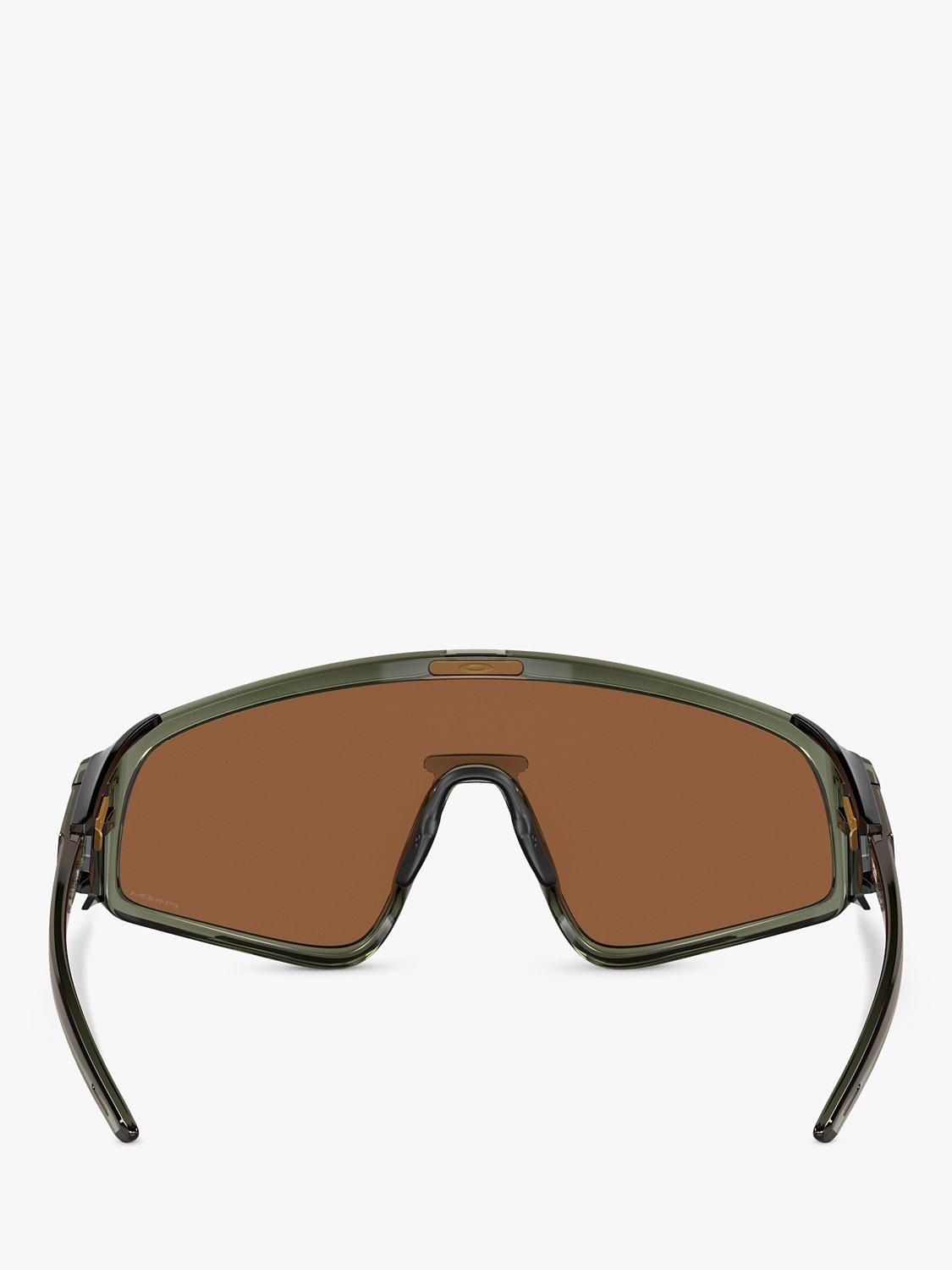 Product image 4 of 9, which shows Oakley OO9404 Men's Latch Panel Wrap Sunglasses, Olive Ink/Brown