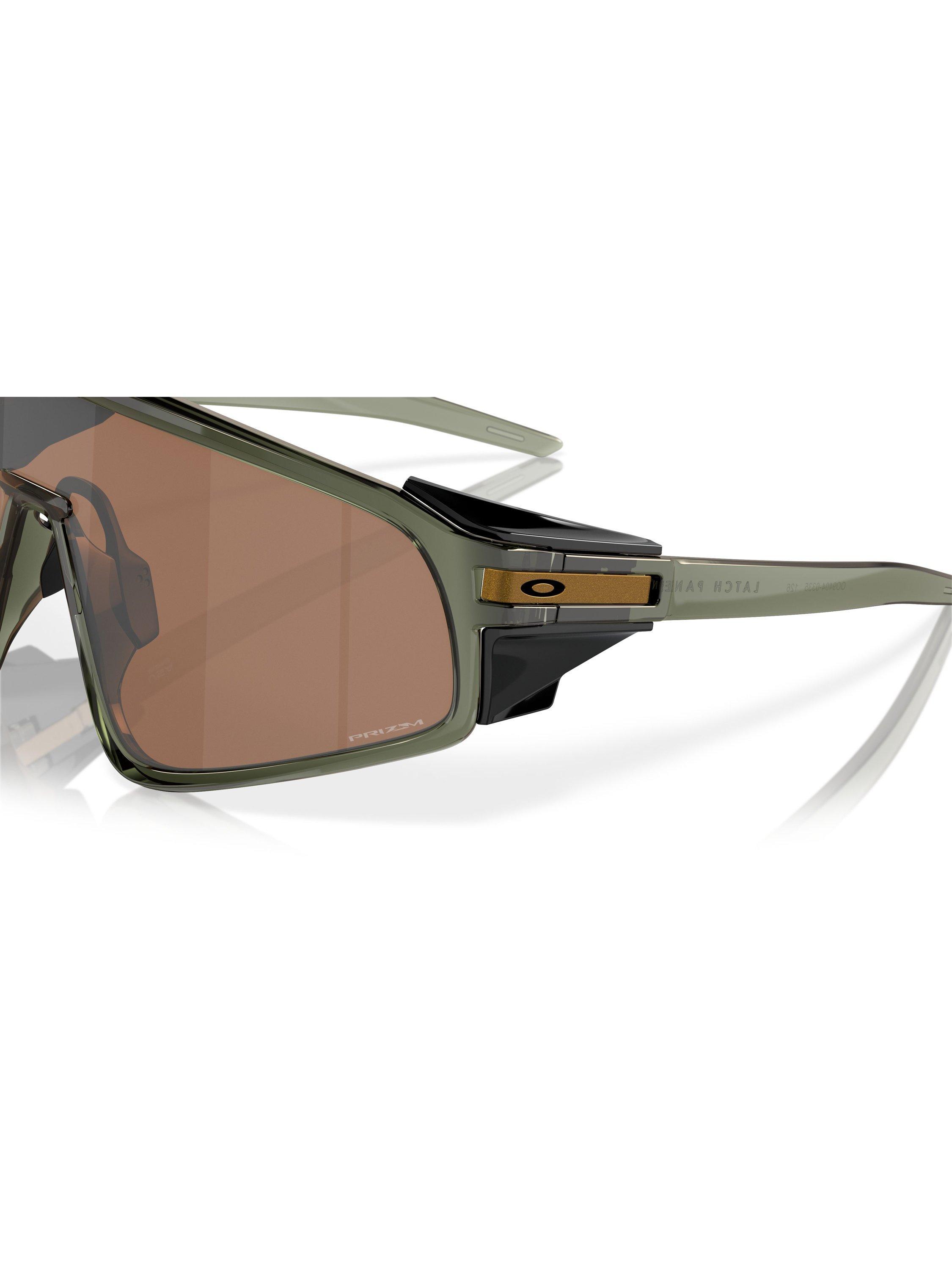 Product image 9 of 9, which shows Oakley OO9404 Men's Latch Panel Wrap Sunglasses, Olive Ink/Brown