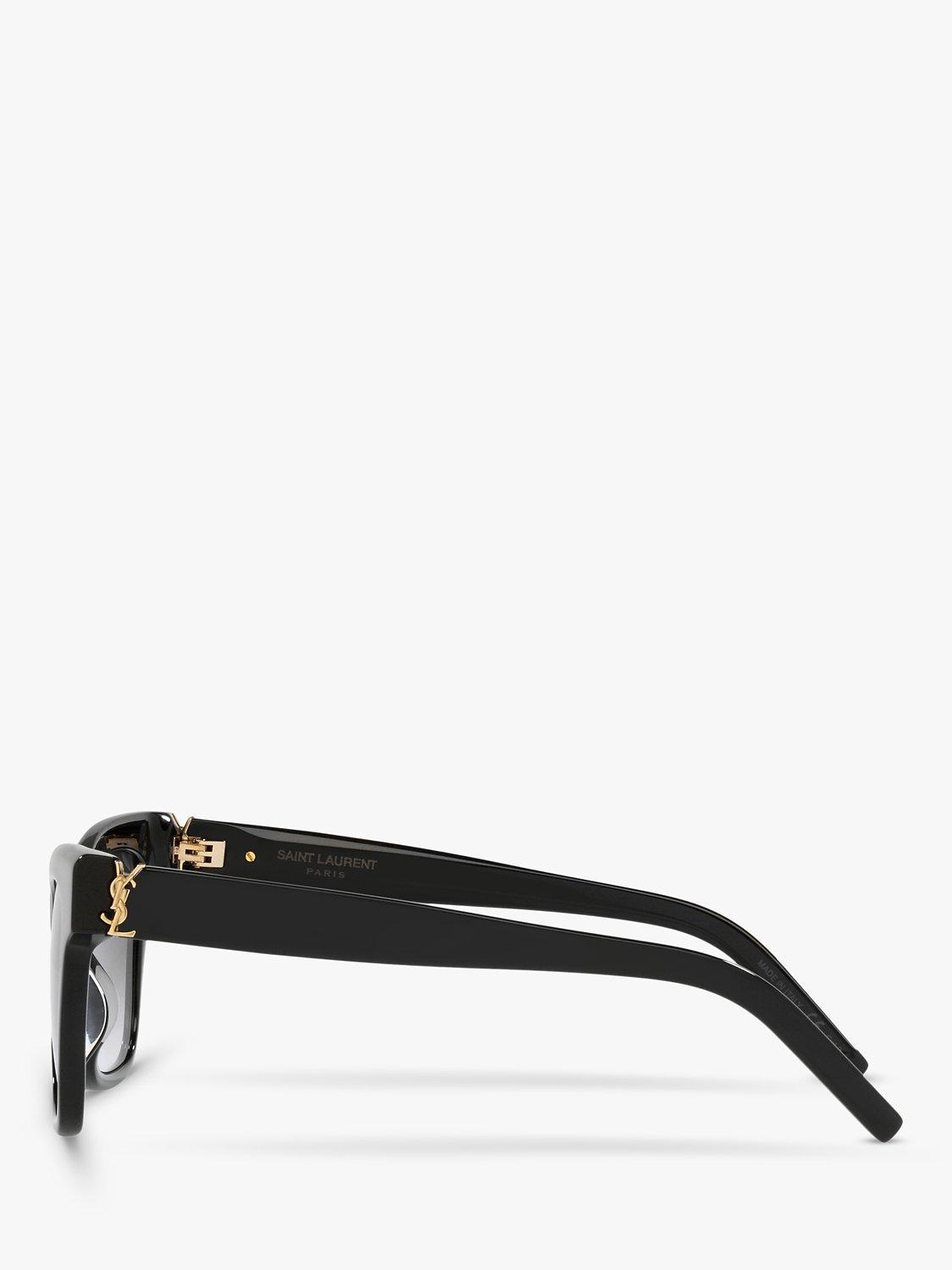 Product image 3 of 4, which shows Yves Saint Laurent YS000436 Women's Cat's Eye Sunglasses, Black/Grey Gradient