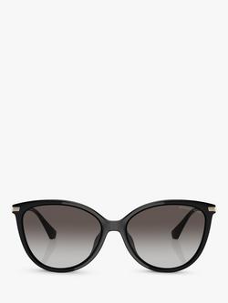 Michael Kors MK2184U Women's Dupont Butterfly Sunglasses, Black/Grey Gradient - view 2, Black/Grey Gradient