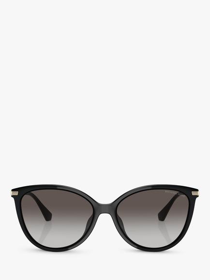 Michael Kors MK2184U Women's Dupont Butterfly Sunglasses, Black/Grey Gradient - view 2, Black/Grey Gradient