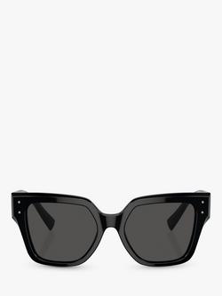 Dolce & Gabbana DG4471 Women's Rectangular Sunglasses, Black - view 2, Black