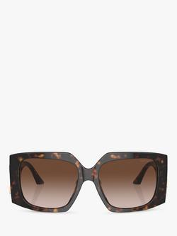 Jimmy Choo JC5006U Women's Square Tortoiseshell Sunglasses, Havana - view 2, Havana