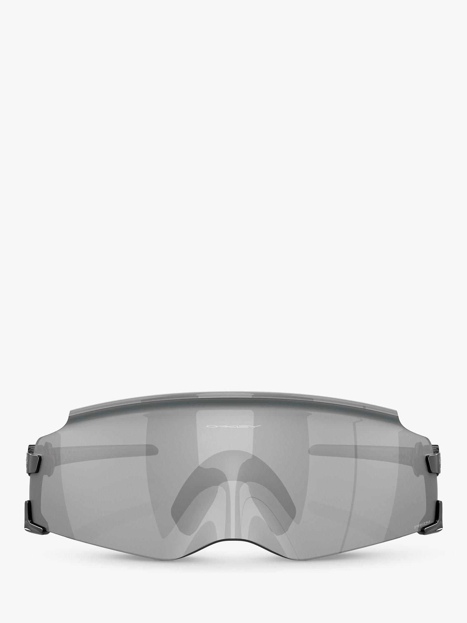 Product image 2 of 9, which shows Oakley OO9455M Men's Prizm Wrap Sunglasses, Polished Black/Grey