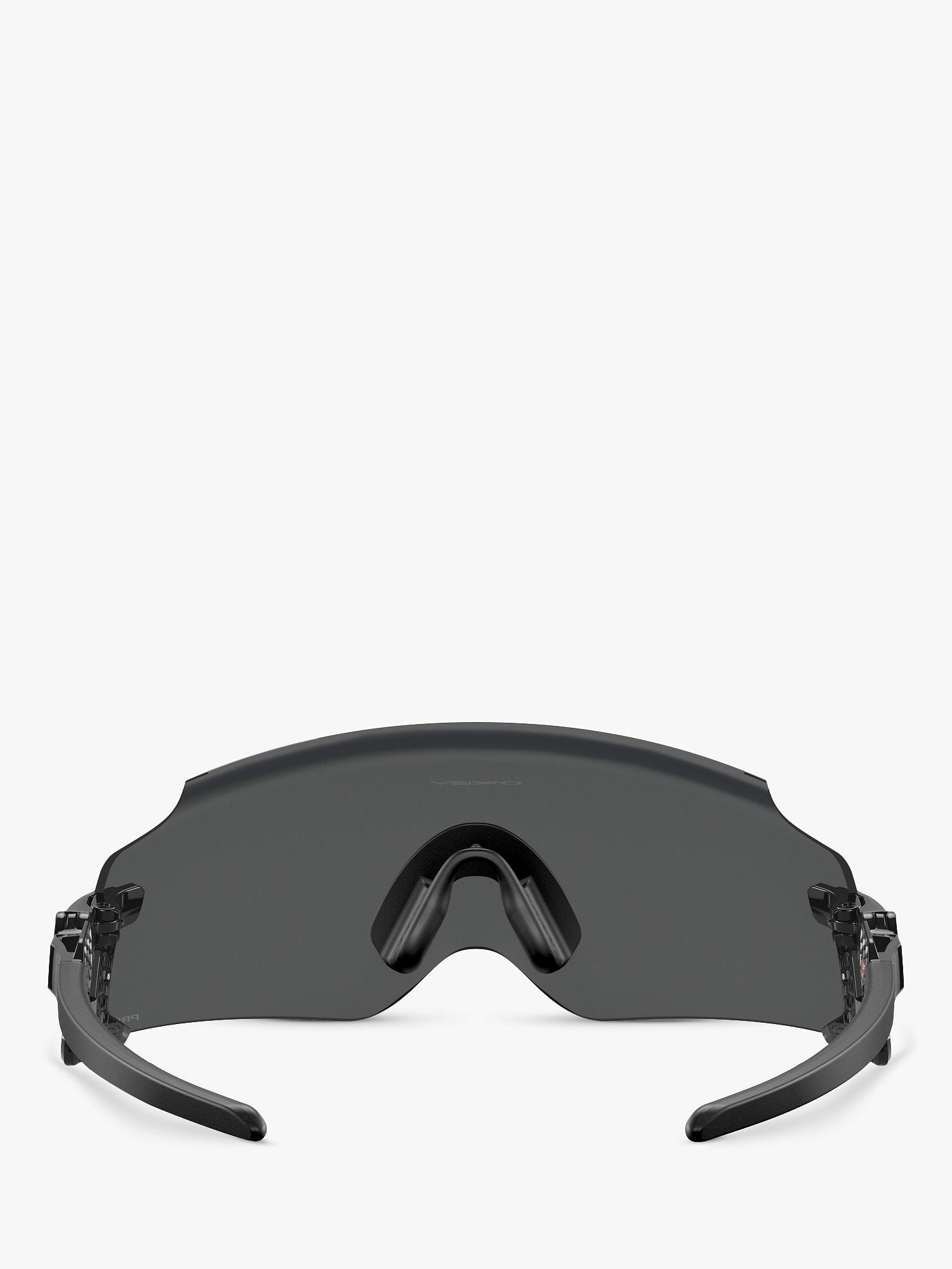 Product image 4 of 9, which shows Oakley OO9455M Men's Prizm Wrap Sunglasses, Polished Black/Grey