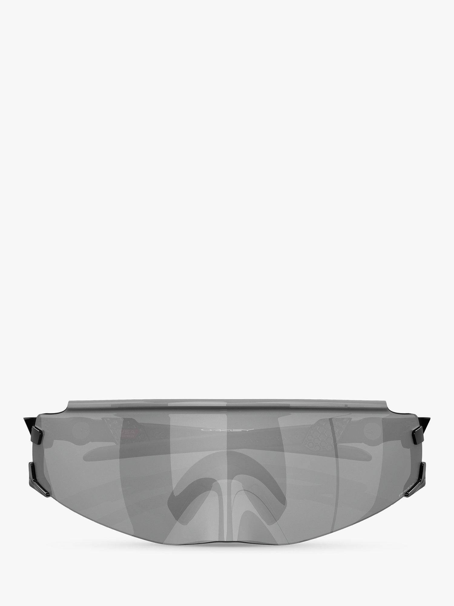 Product image 5 of 9, which shows Oakley OO9455M Men's Prizm Wrap Sunglasses, Polished Black/Grey