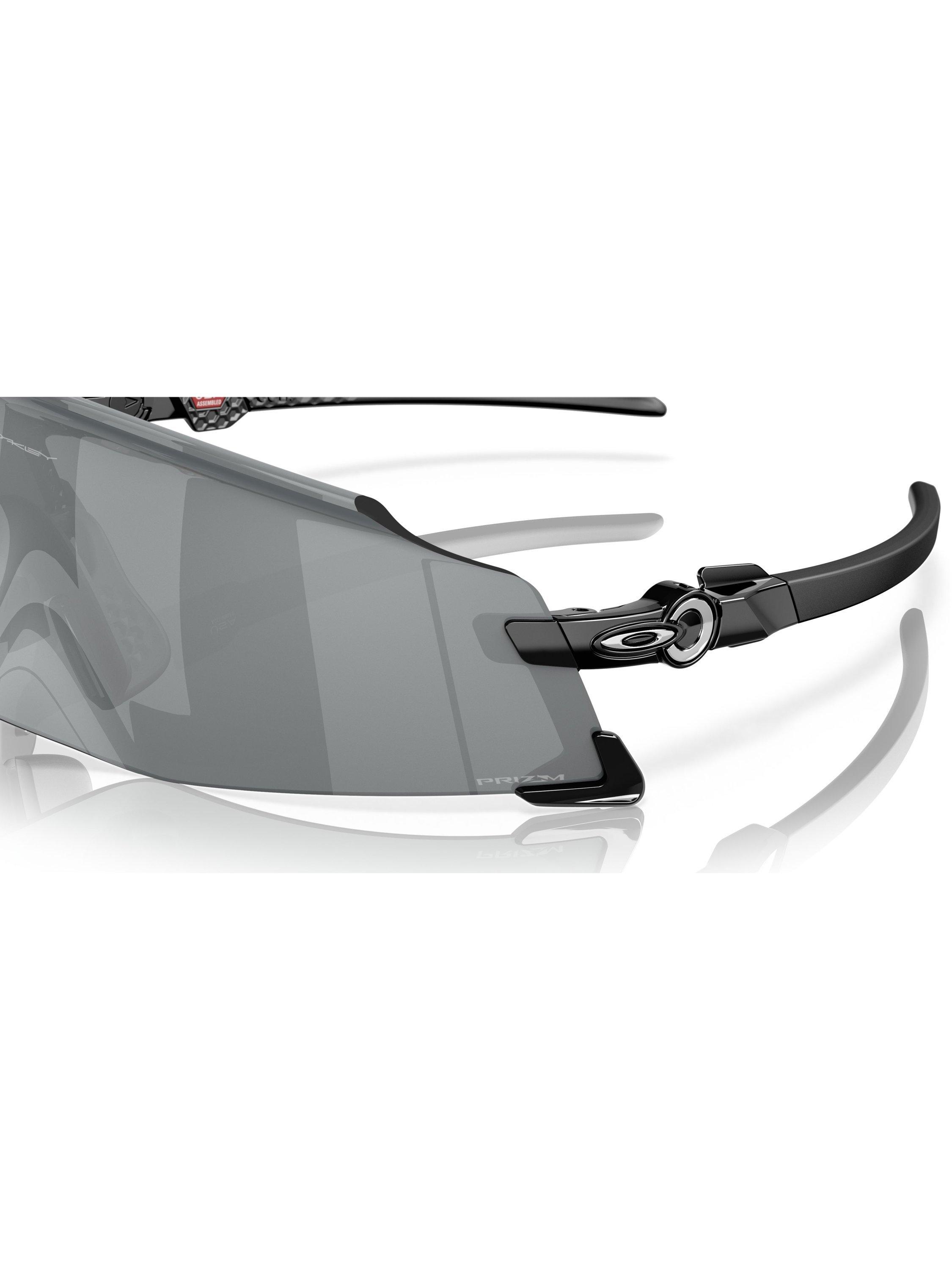 Product image 9 of 9, which shows Oakley OO9455M Men's Prizm Wrap Sunglasses, Polished Black/Grey