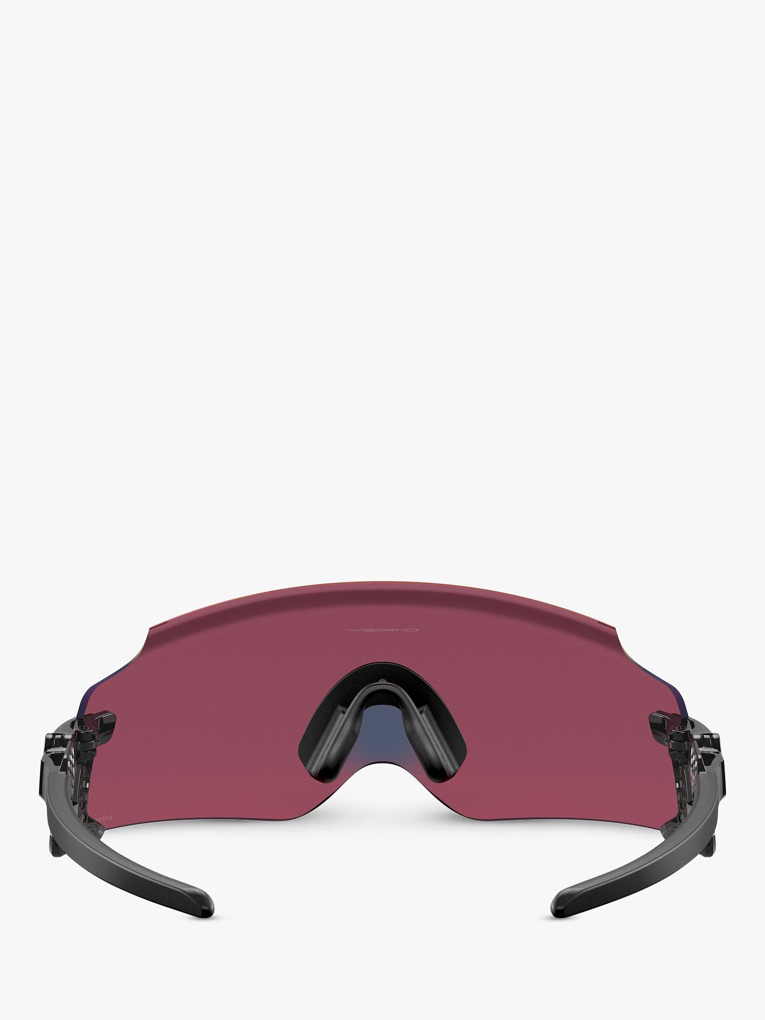 Product image 4 of 8, which shows Oakley OO9455M Men's Kato Wrap Sunglasses, Black/Red Gradient