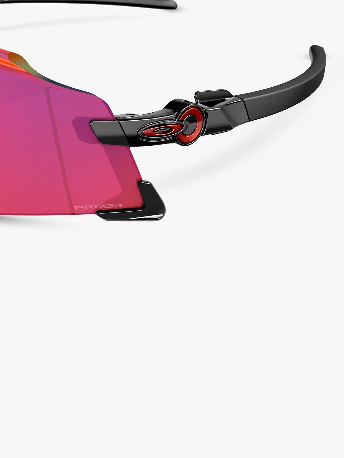 Product image 7 of 8, which shows Oakley OO9455M Men's Kato Wrap Sunglasses, Black/Red Gradient