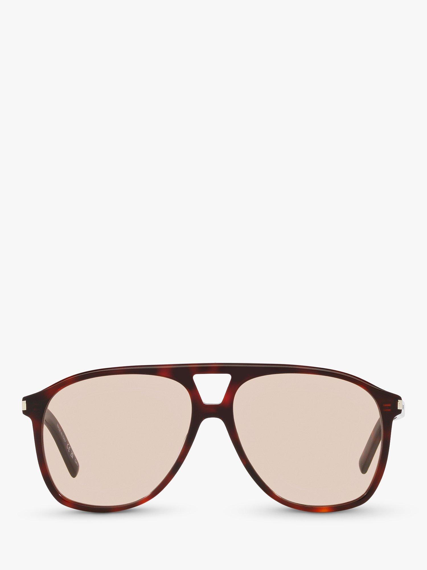 Product image 2 of 4, which shows Yves Saint Laurent YS000473 Men's Dune Aviator Sunglasses, Tortoise